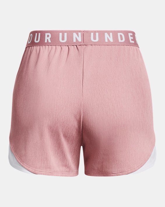 女士UA Play Up Shorts 3.0 Twist短褲 in Pink image number 5